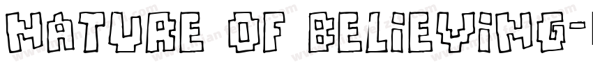 Nature of Believing字体转换